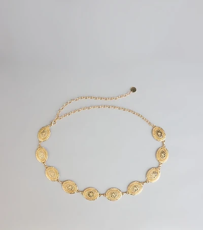 Golden Hour Muse Concho Chain Belt