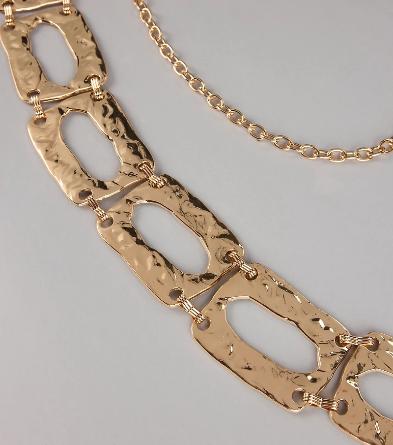 Sleek Statement Chain-Link Belt