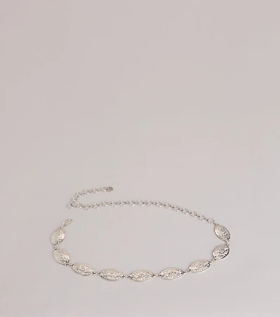 Cool Girl Edge Concho Chain Belt