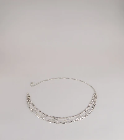 Layered Look Chain Belt