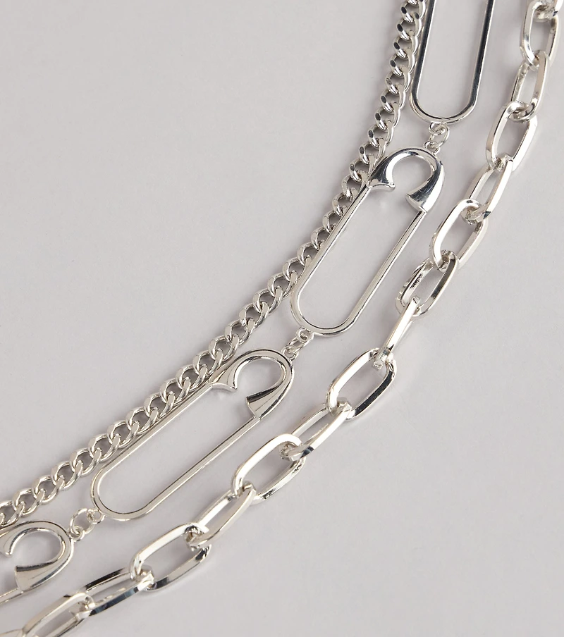 Layered Look Chain Belt