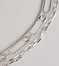 Layered Look Chain Belt