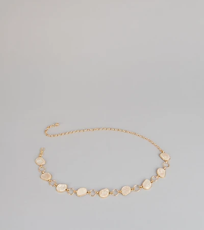 Extra Plans Stone Chain Belt