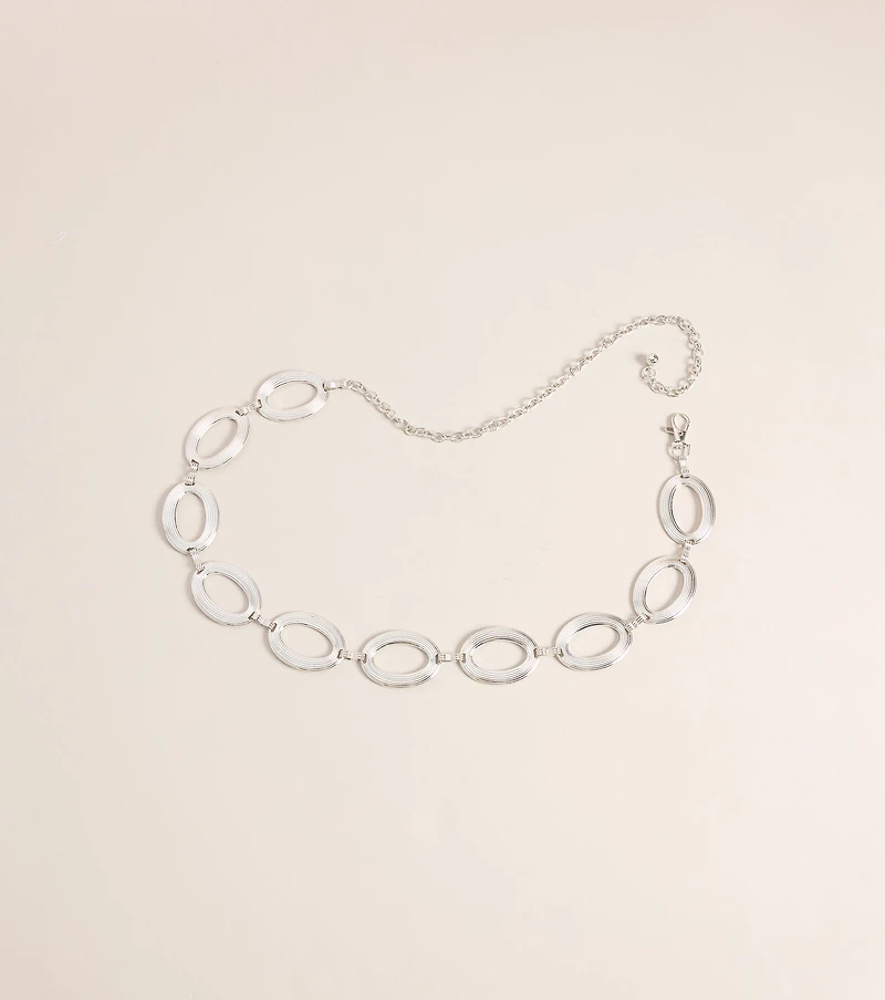 Styling Obsession Oval Chain-Link Belt