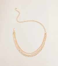 Linked To The Look Layered Chain Belt