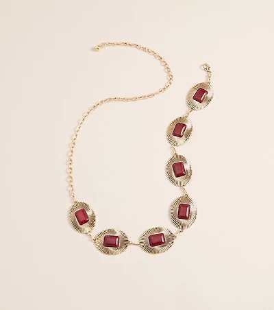 Desert Drama Stone Concho Chain Belt