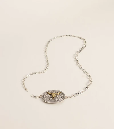 Wild West Longhorn Chain Belt