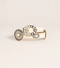 Extra Deets Stone Concho Belt