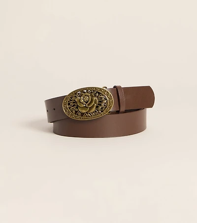 Rose Rodeo Vintage Floral Buckle Belt