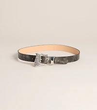 Too Glam To Gatekeep Rhinestone Buckle Belt