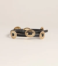 Lowkey Iconic Oval Concho Belt