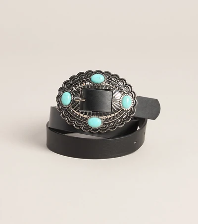 Cool Girl Classic Stone Buckle Belt