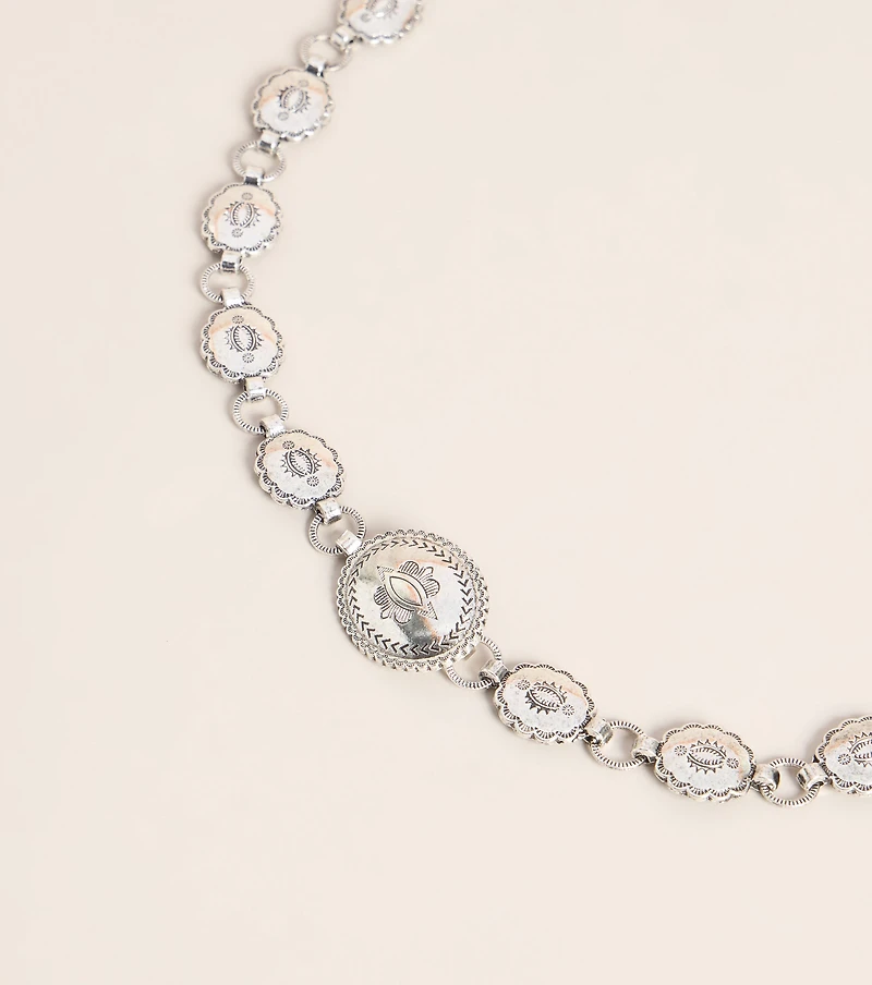 Chic Detail Mini Concho Chain Belt