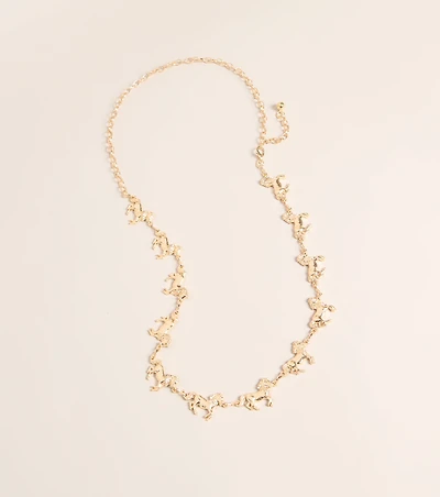 Lucky Ride Horse Chain Belt