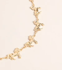 Lucky Ride Horse Chain Belt