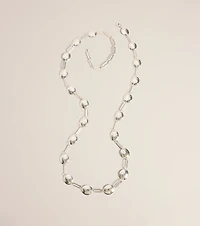 Linked Up Hammered Disc Chain Belt
