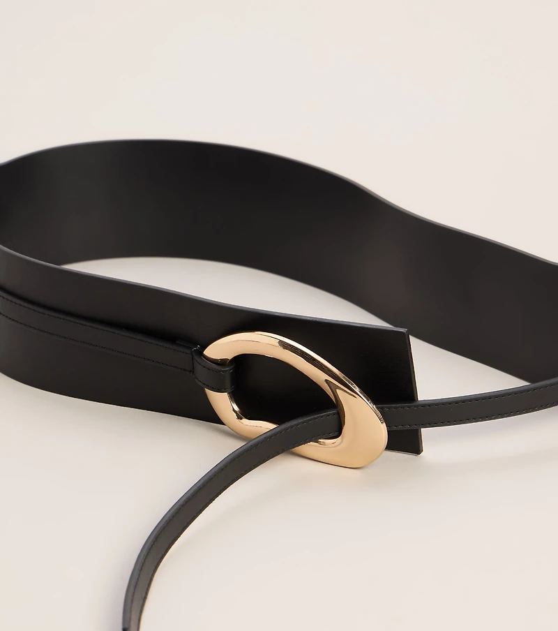 Chic Definition Double-Strap Faux Leather Belt