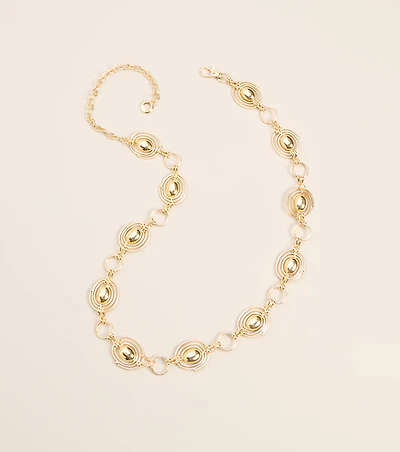 Statement Swirl Concho Chain Belt