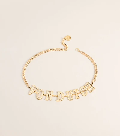Windsor x Von Dutch Letter Chain Belt