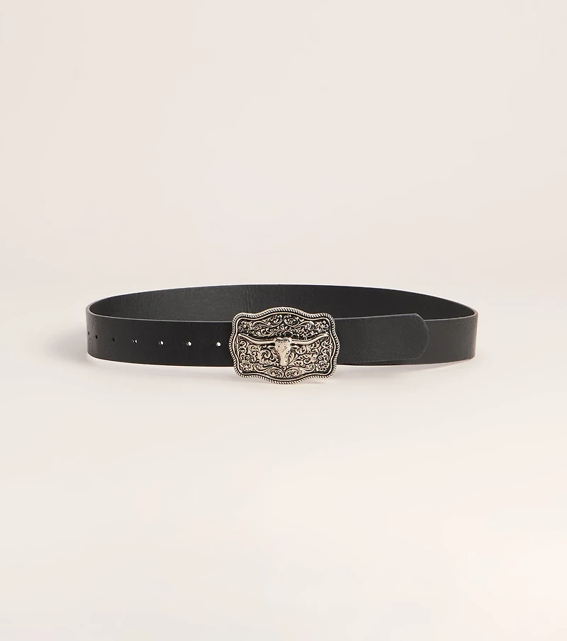 Desert Plans Longhorn Buckle Belt