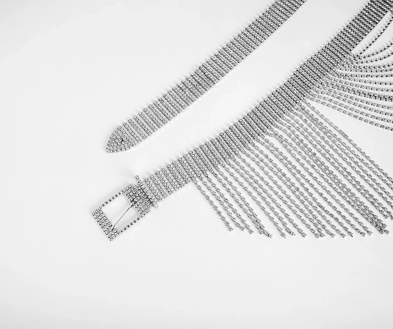 Did Someone Say Extra Rhinestone Fringe Belt