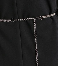 Enchanting Glamour Rhinestone Butterfly Belt