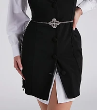 Chain Attraction Rhinestone Belt