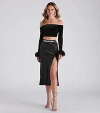 Here For Sparkle Faux Pearl Rhinestone Belt