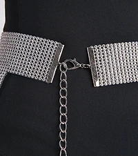 Festival Glam Rhinestone Fringe Belt
