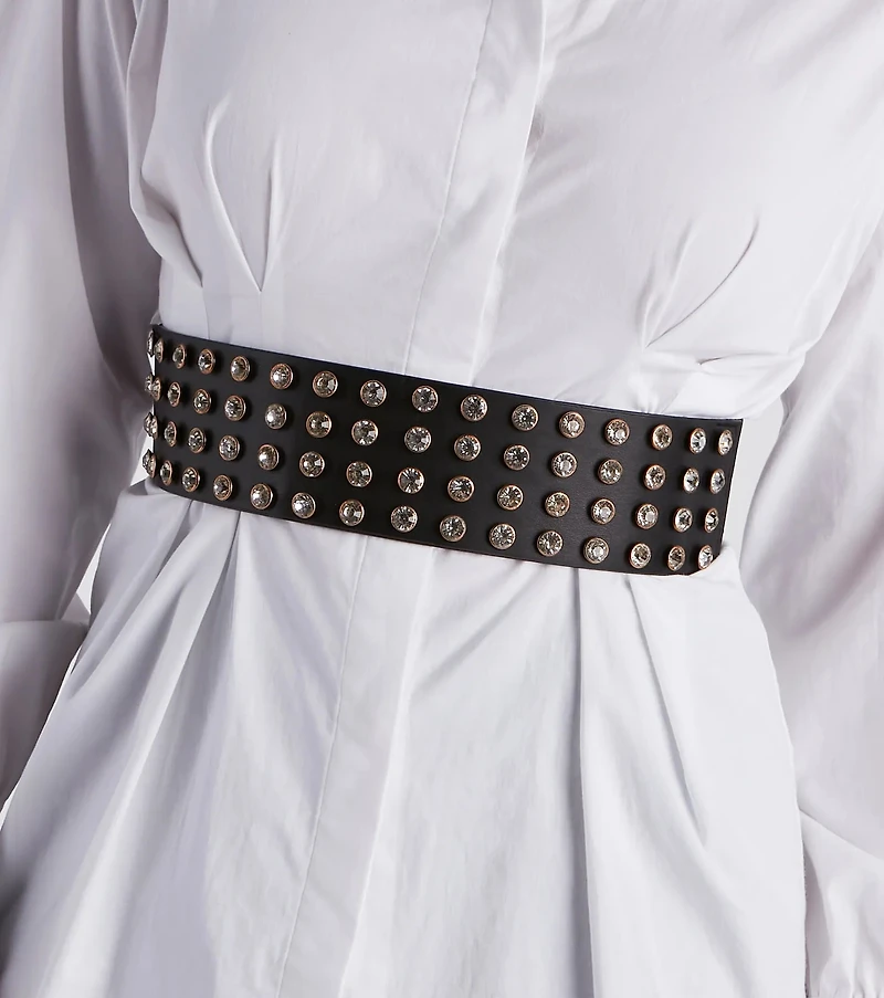 Stylish Shimmer Gemstone Belt