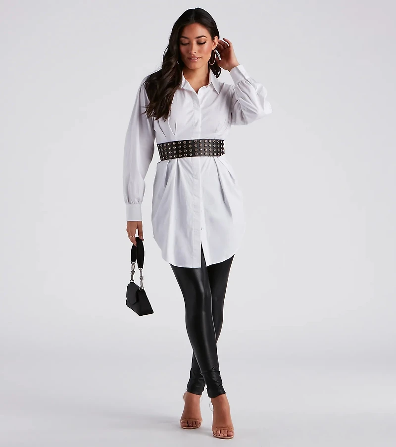 Stylish Shimmer Gemstone Belt