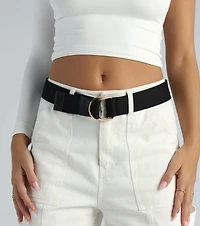 Trendy Style Staple Canvas Woven Belt