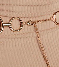 Sleek Perfection O-Ring Chain Belt