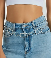 Amp Up The Glam Rhinestone Chain Belt