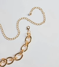 Edgy Vibes Chunky Chain-Link Metal Belt