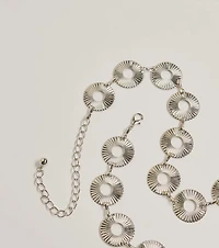 Trendy Textures Disc Chain Belt