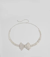 Sealed In Luxe Rhinestone Bow Belt