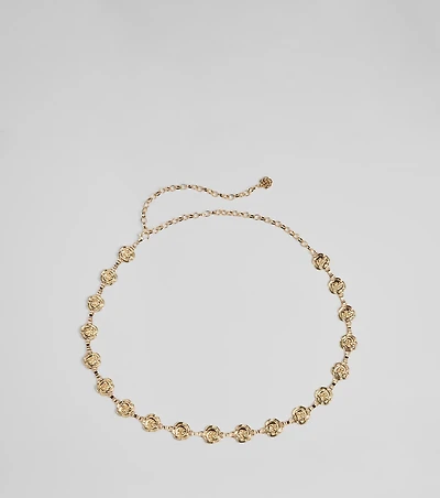 Decadent Rosette Chain Belt