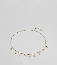 Boho Chic Multi Charm Chain Metal Belt