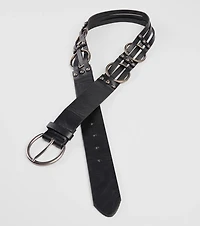 Elevated Trend O-Ring Faux Leather Belt