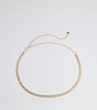 Main Attraction Rhinestone Chain Belt