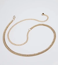 Main Attraction Rhinestone Chain Belt