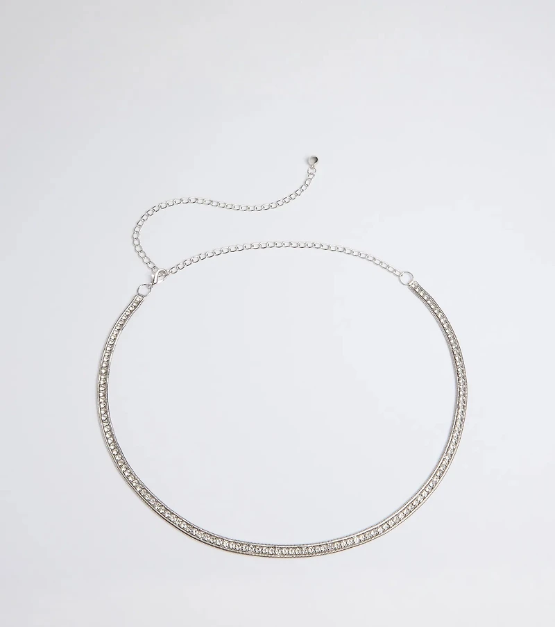 Main Attraction Rhinestone Chain Belt
