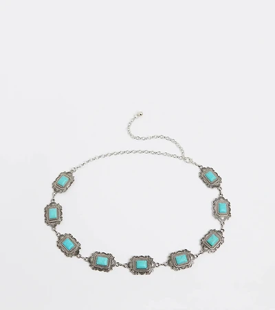 Western Winds Stone Concho Chain Belt