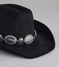 Western Chic Faux Suede Cowboy Hat