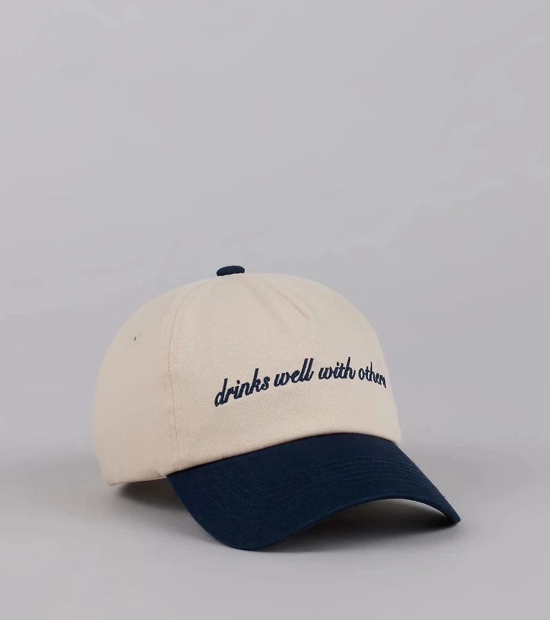 Drinks Well With Others Baseball Cap