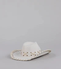 Rodeo Romping Lace-Up Cowboy Hat