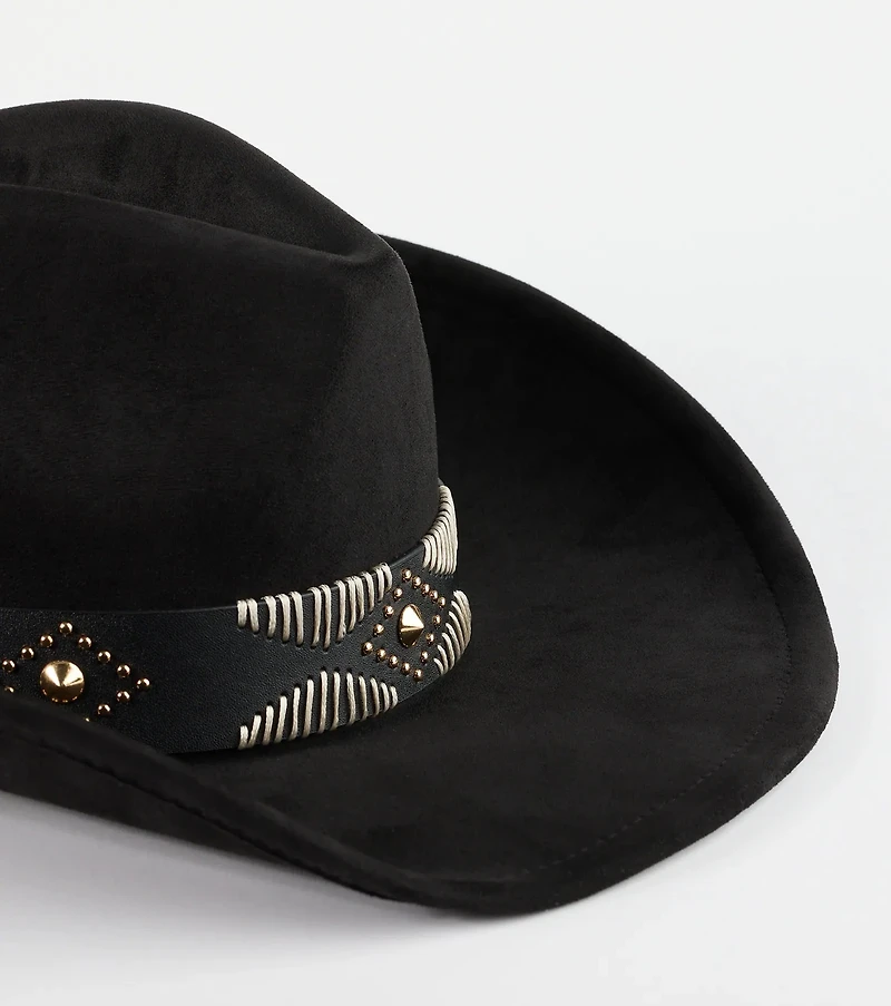 Western Adventure Faux Suede Cowboy Hat