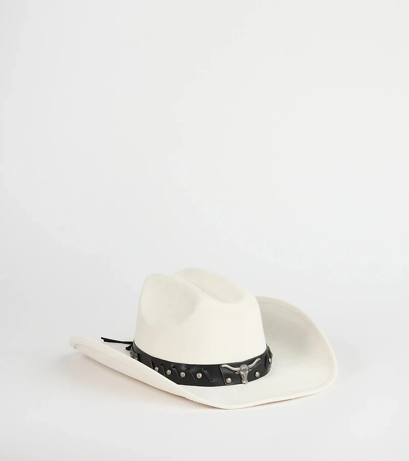 Rodeo Ready Faux Suede Cowboy Hat