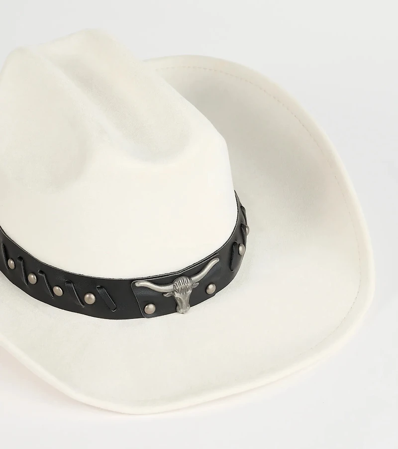 Rodeo Ready Faux Suede Cowboy Hat